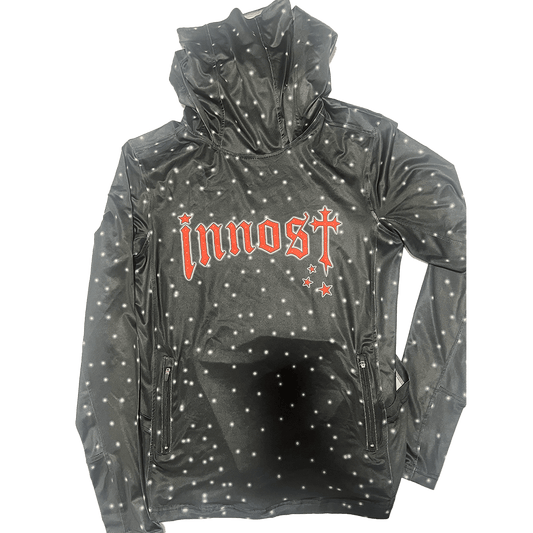 Summer Galaxi - Moon Dust hoodie with starry pattern, unisex design, UPF 50+ sun protection, and quick-dry technology.